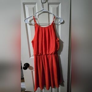 Women's S coral summer mini dress